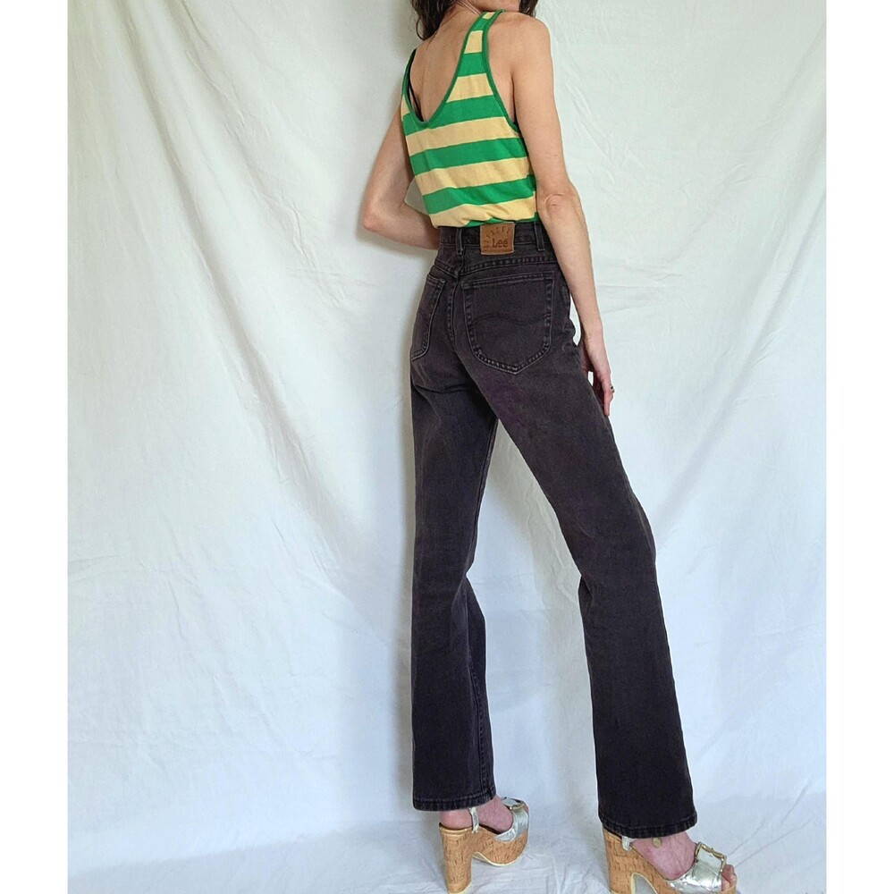 Vintage LEE Jeans: Brown Cotton Denim Pants, Union Made USA, 29x30